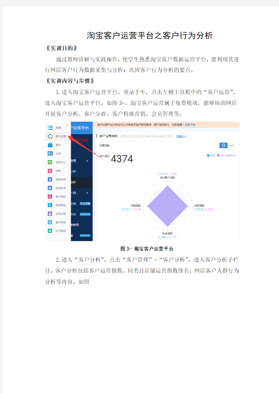 淘宝客户运营平台之客户行为分析