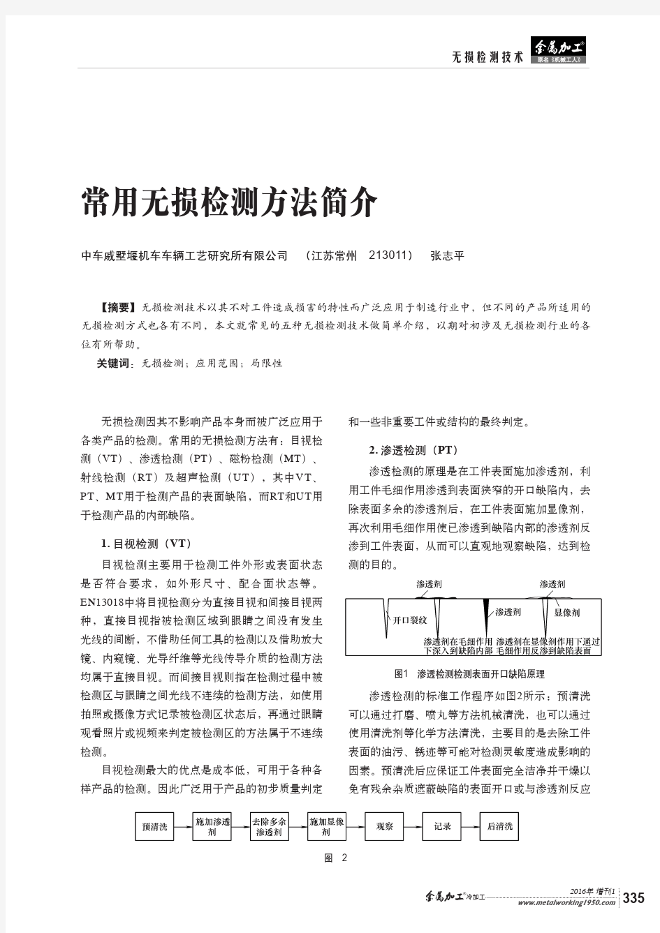 常用无损检测方法简介