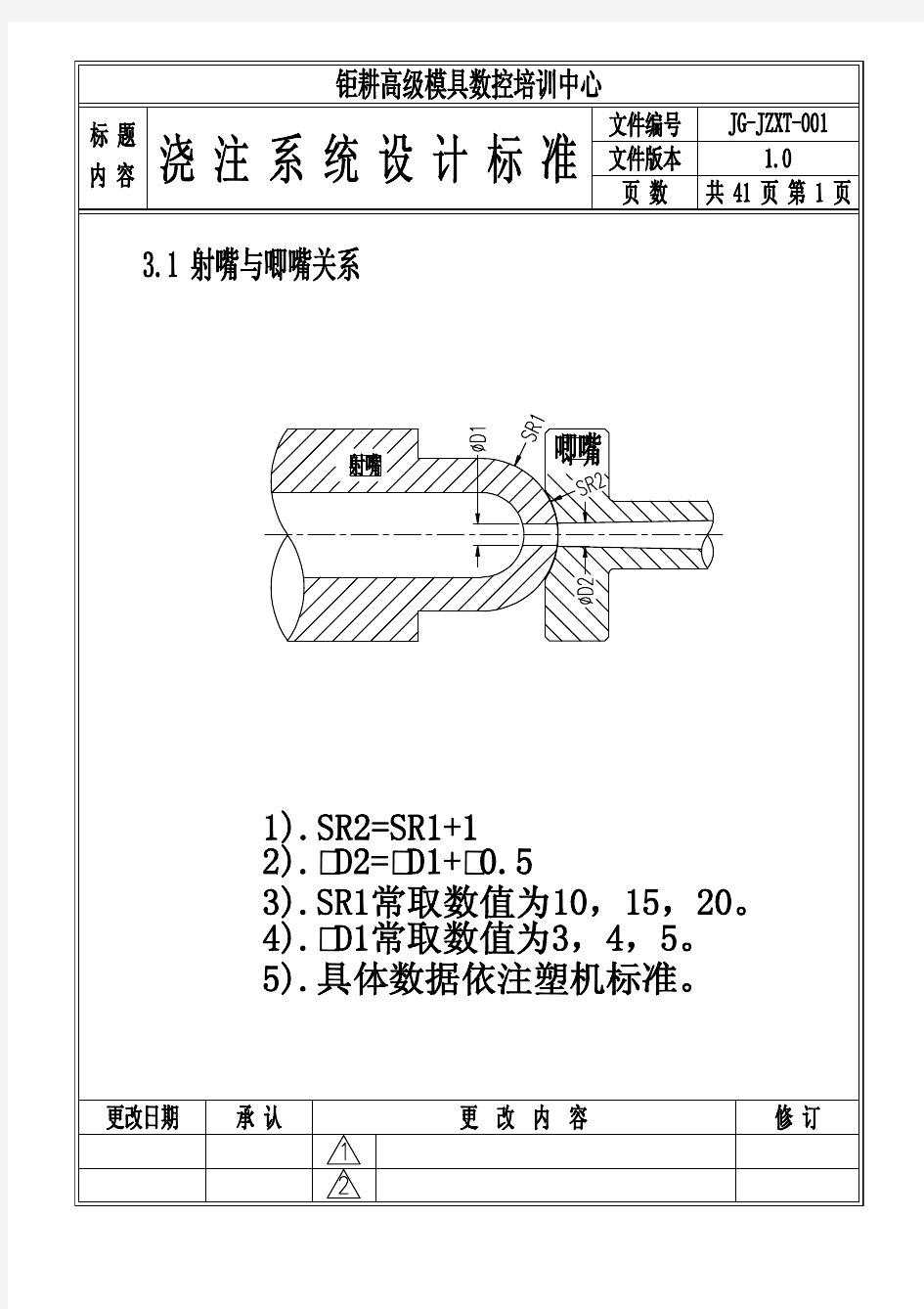 注塑模浇注系统设计