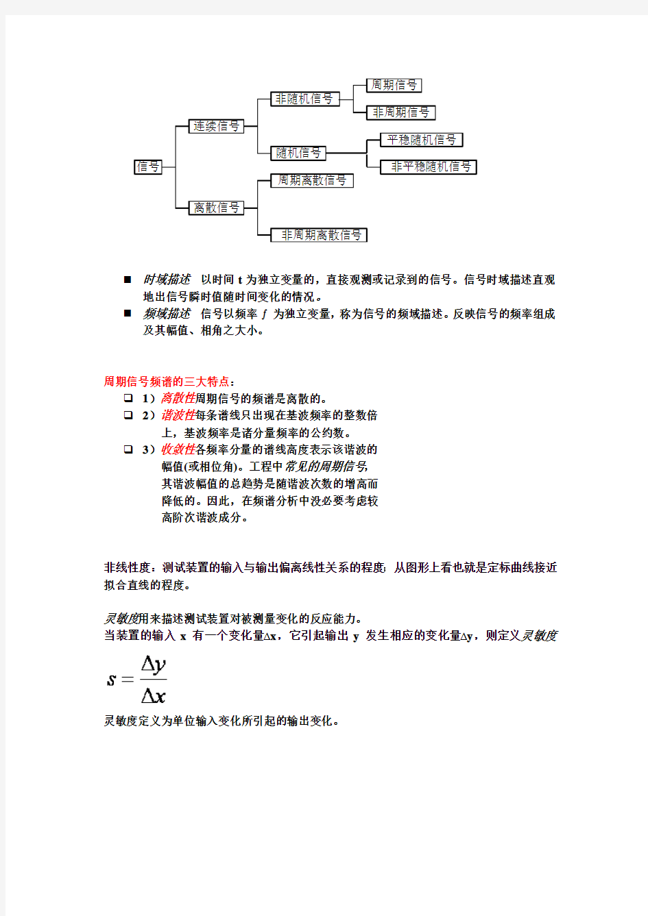 河南理工大学机械工程测试技术基础期末复习重点(部分)