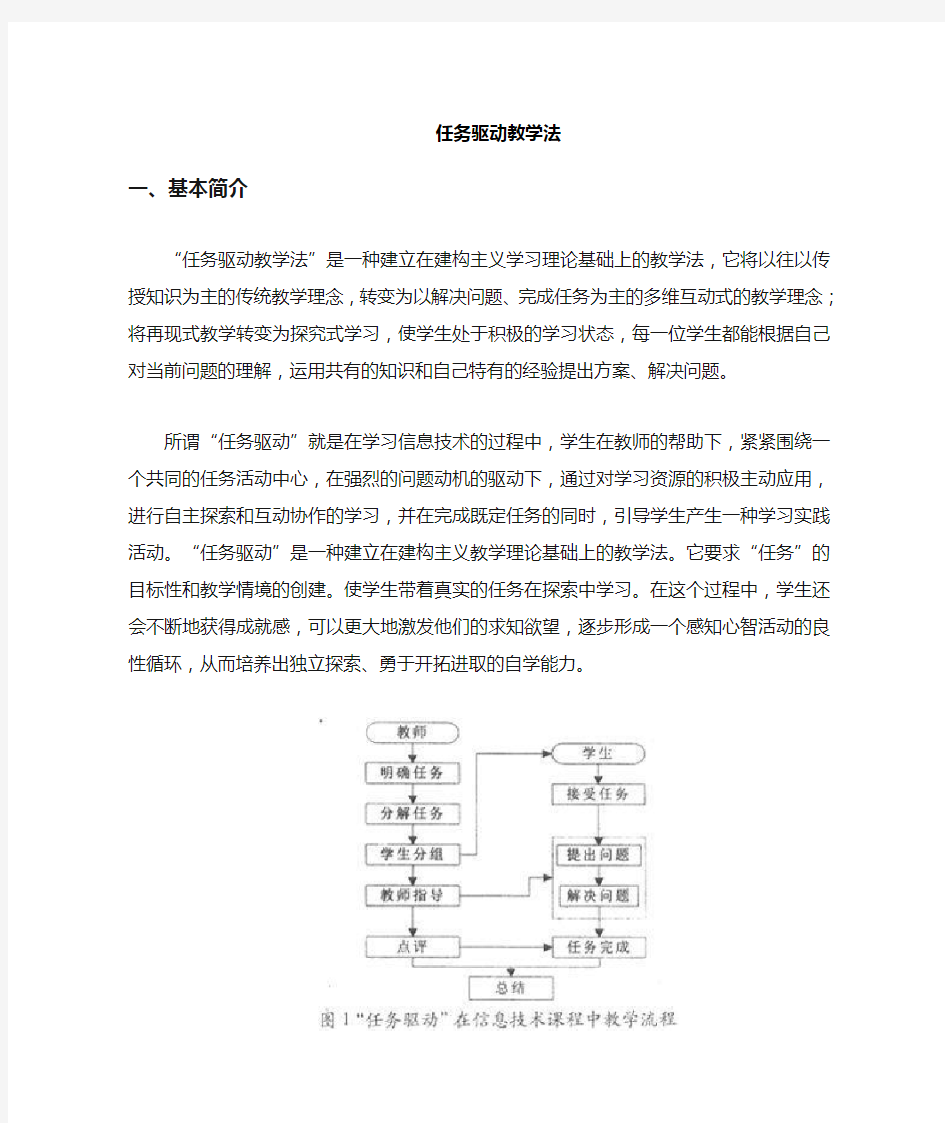 任务驱动法教学