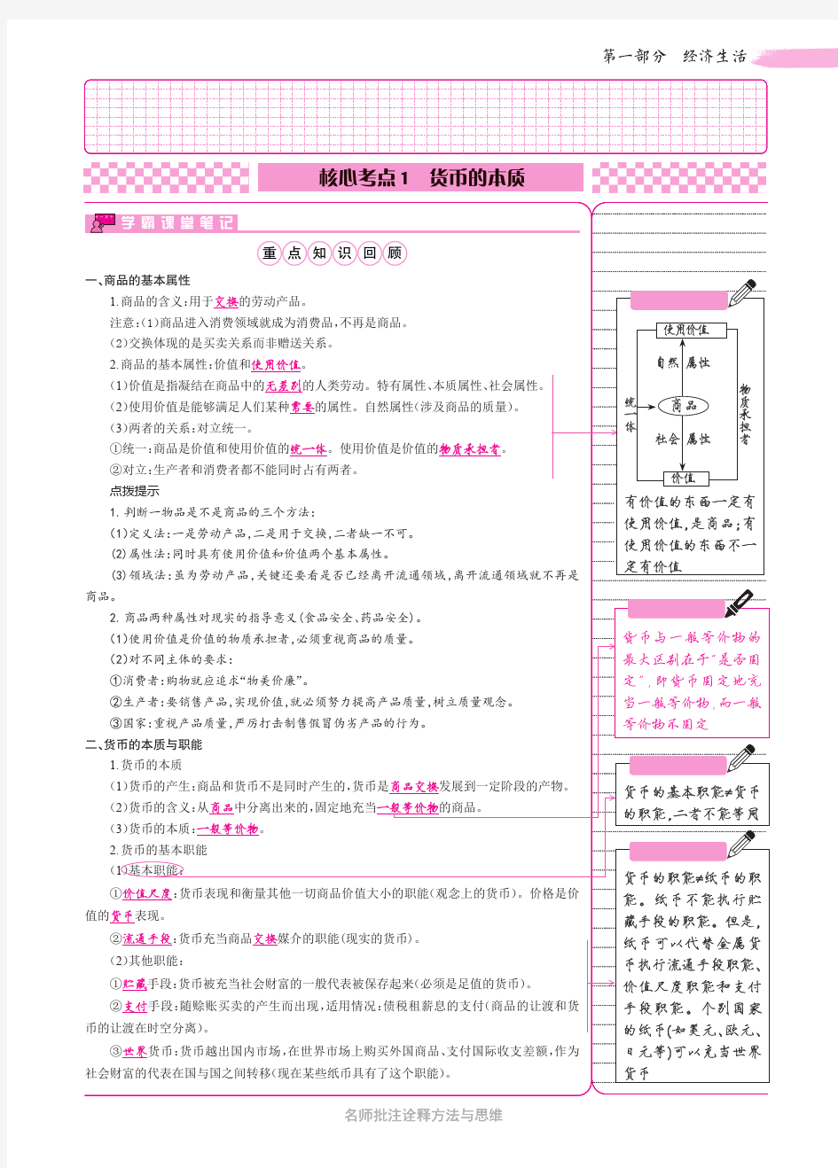 衡水中学状元笔记政治