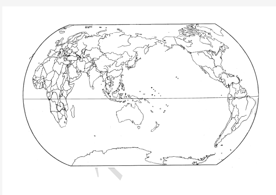 空白的中国地图与世界地图