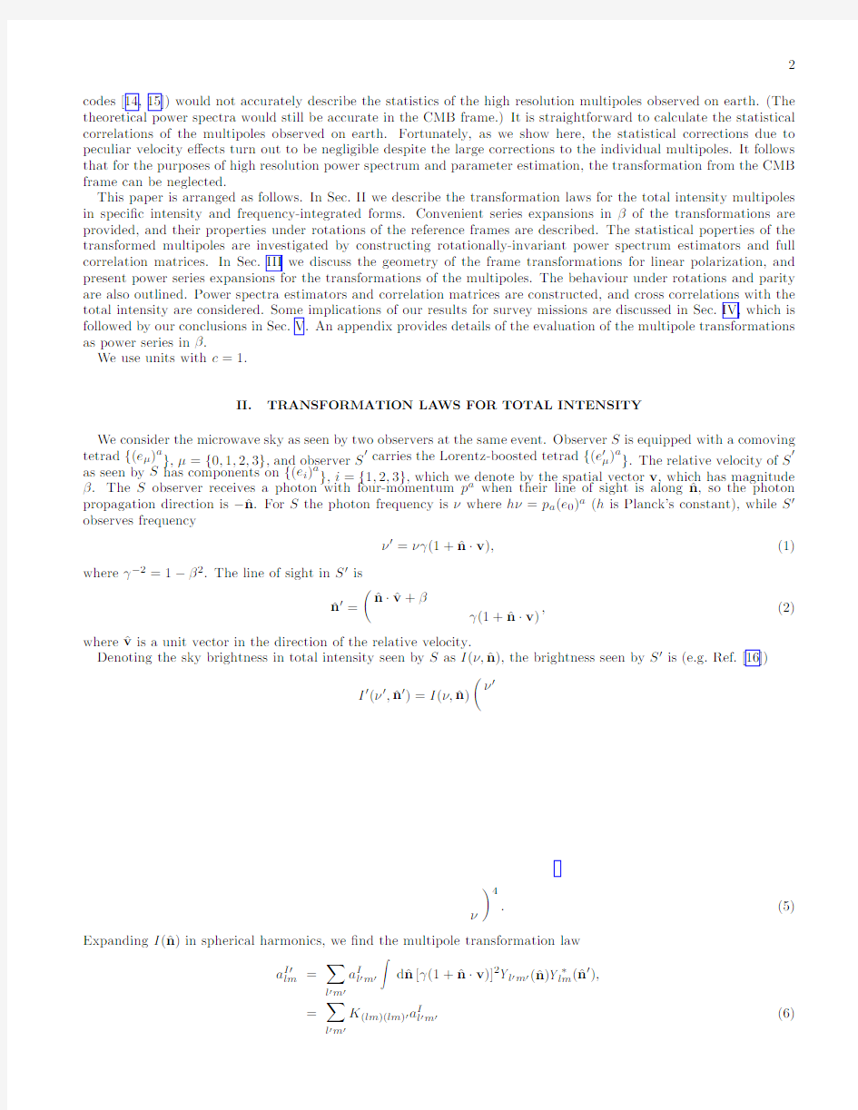 Peculiar velocity effects in high-resolution microwave background experiments