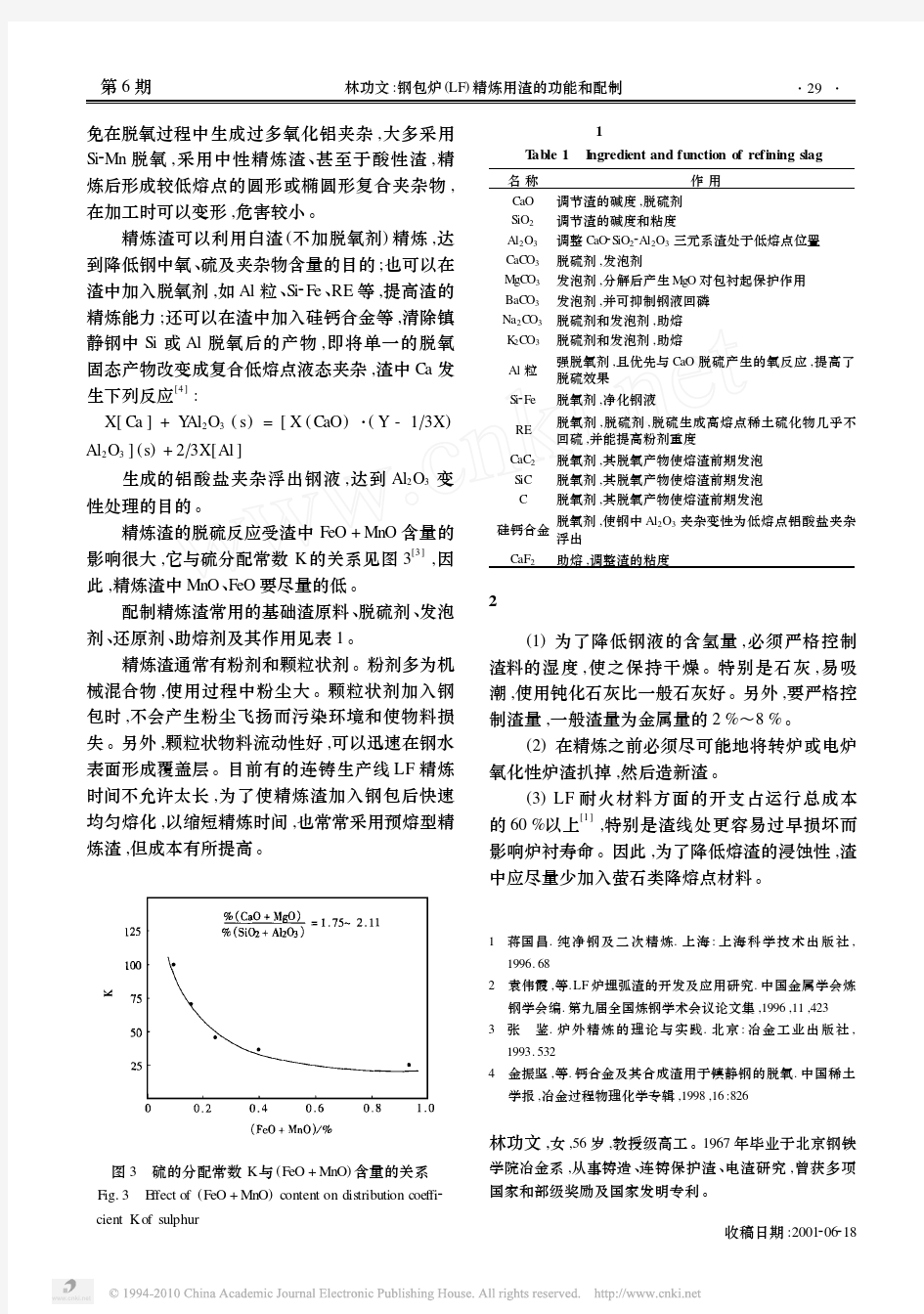 钢包炉_LF_精炼用渣的功能和配制