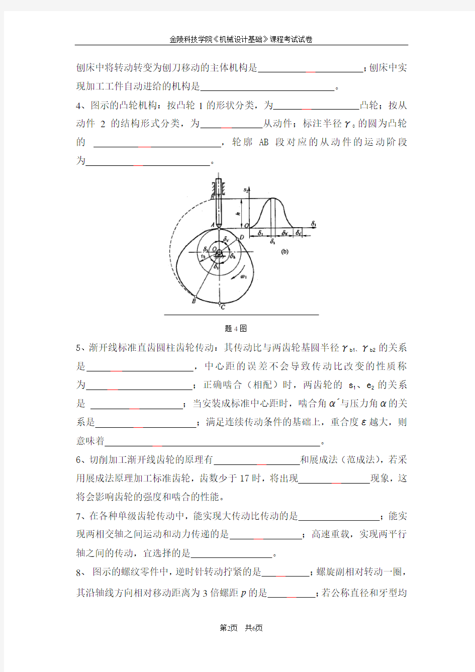 金陵科技学院试题