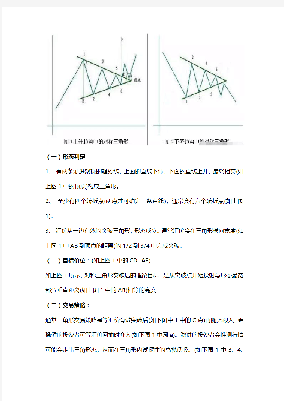 奥富盛尊尚AZCapital外汇交易学习形态分析“持续型形态“之三角形态