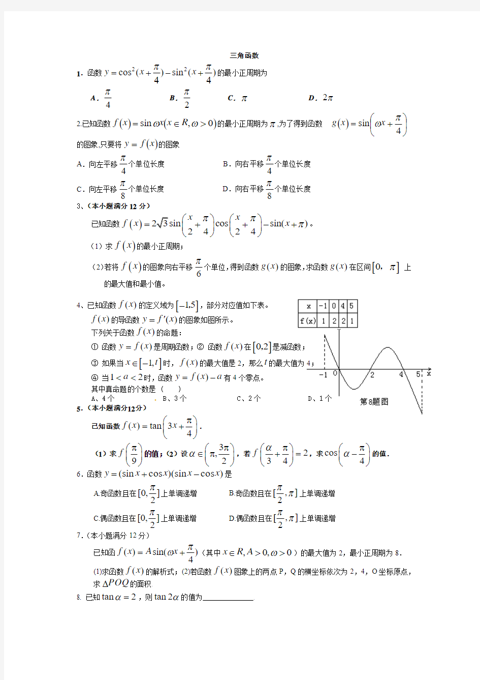14-三角函数
