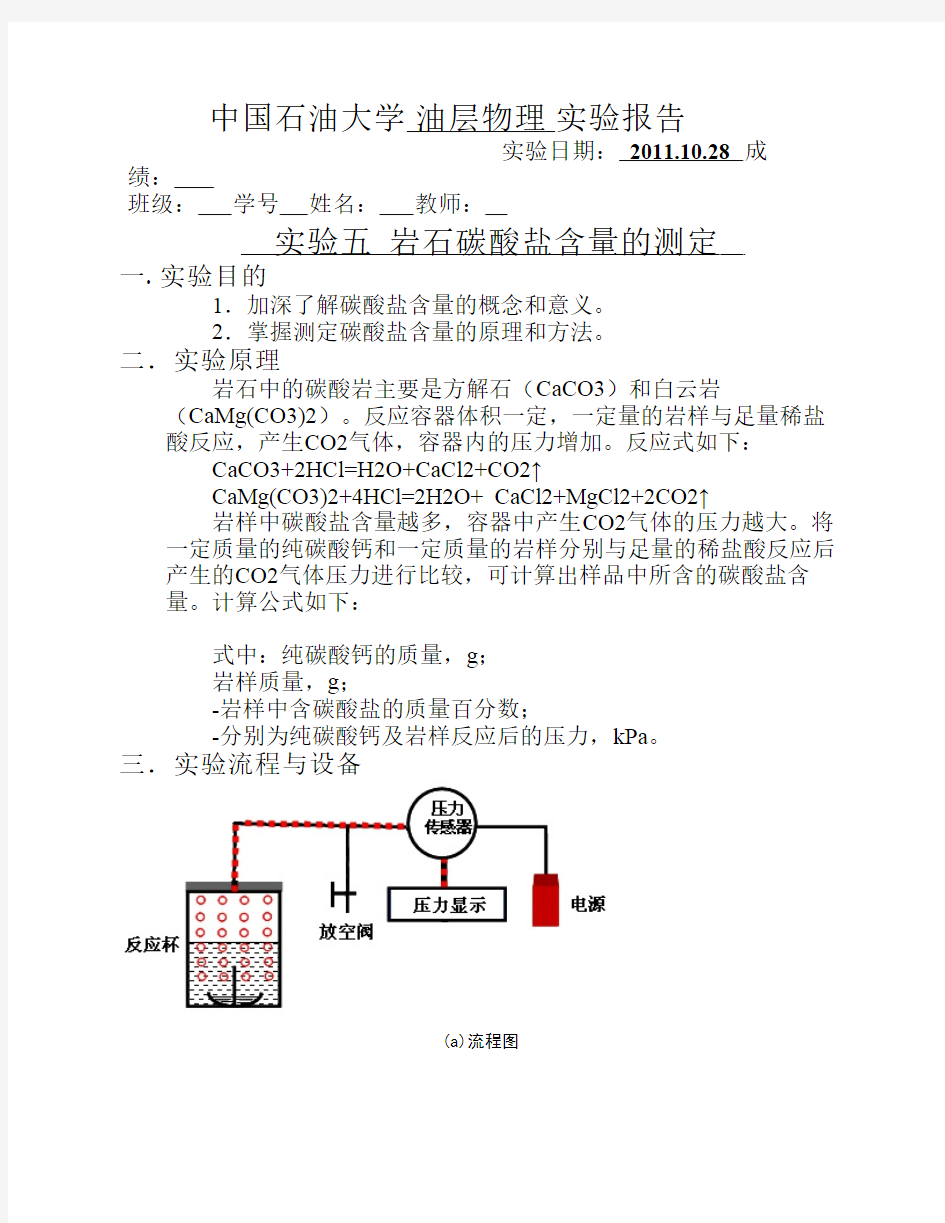 岩石碳酸盐含量的测定