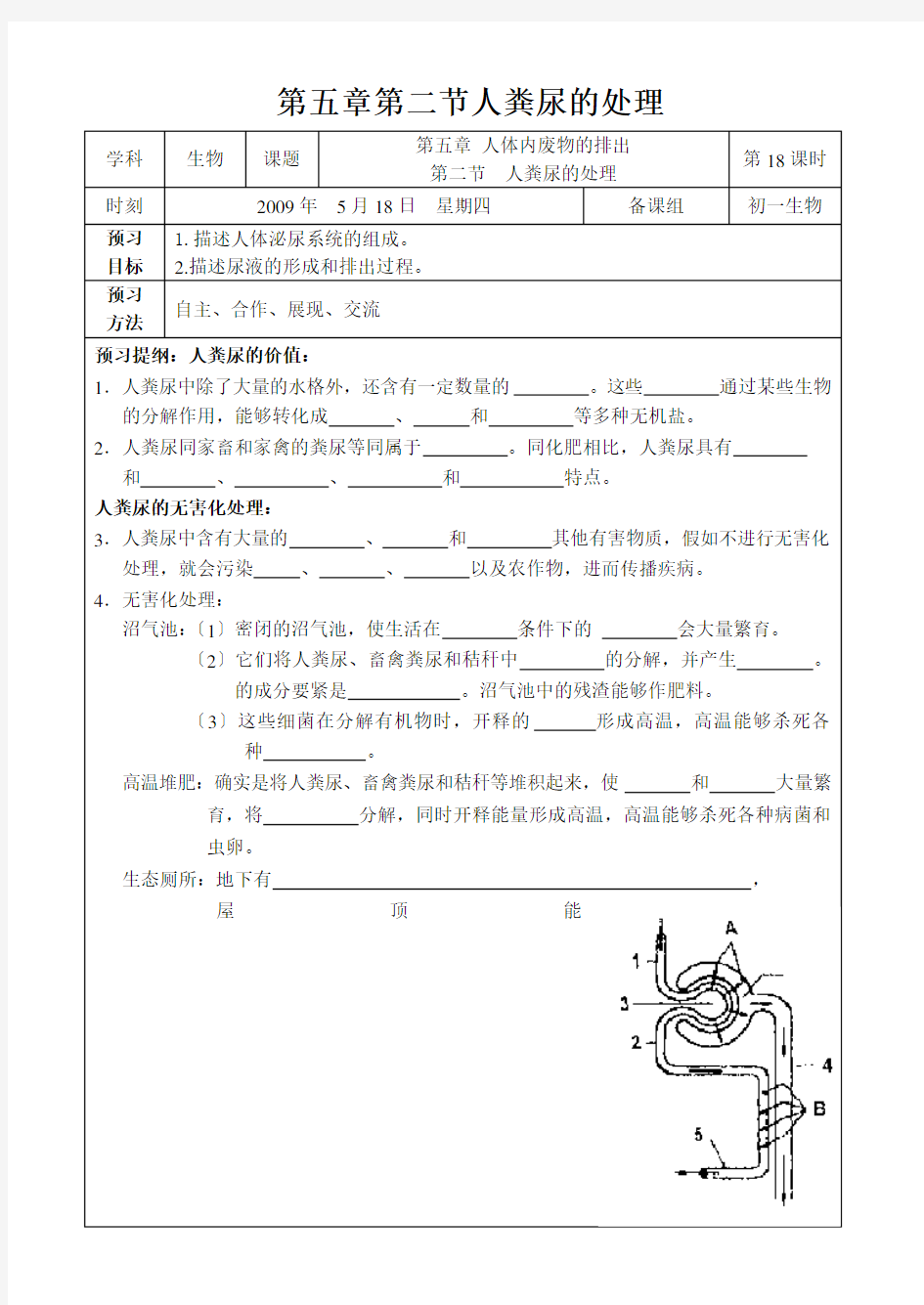 第五章第二节人粪尿的处理