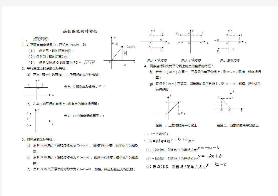 函数图像的对称性