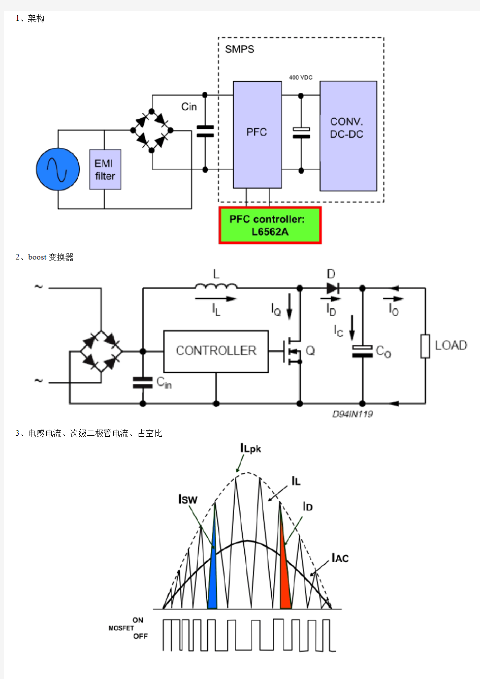 L6562 PFC boost电感和计算公式原理分析