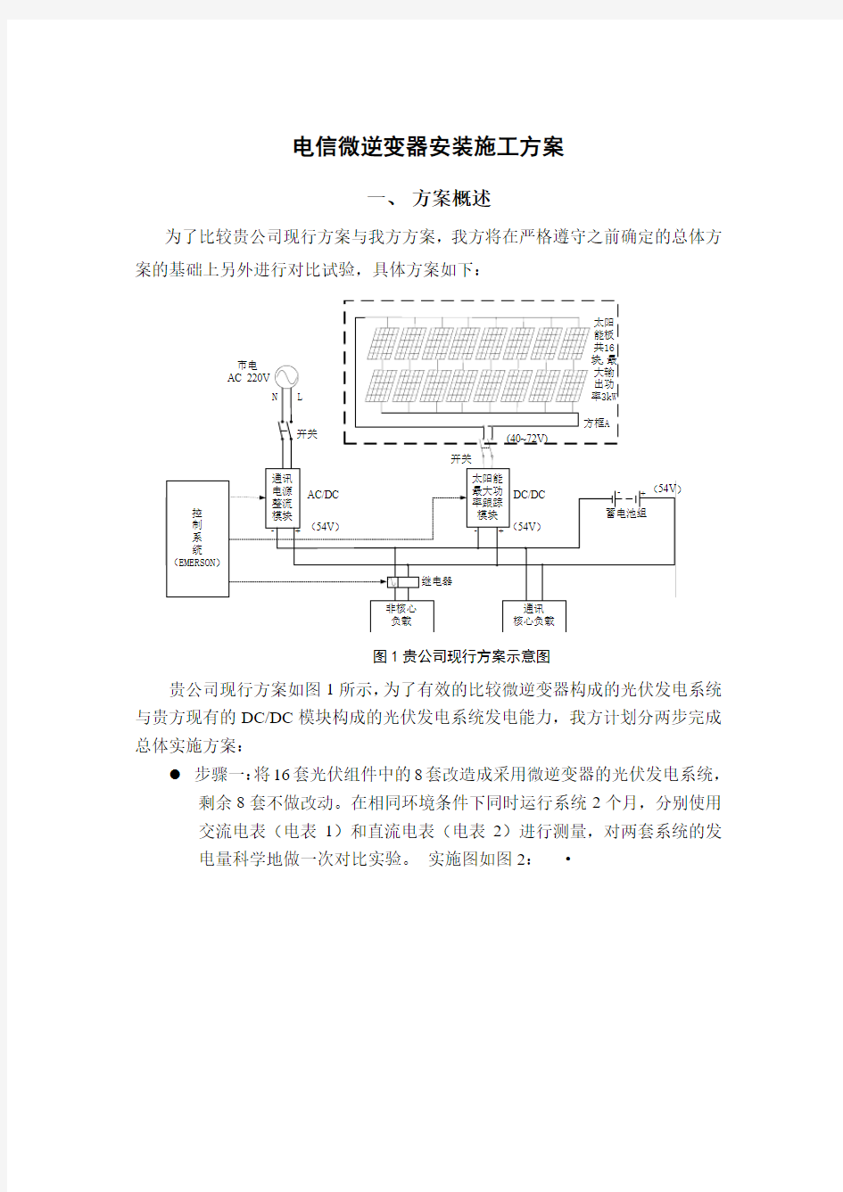 电信试点安装施工方案(DOC)