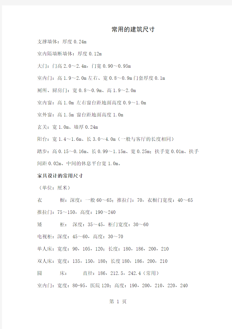 人体工程学常用尺寸[1]34页