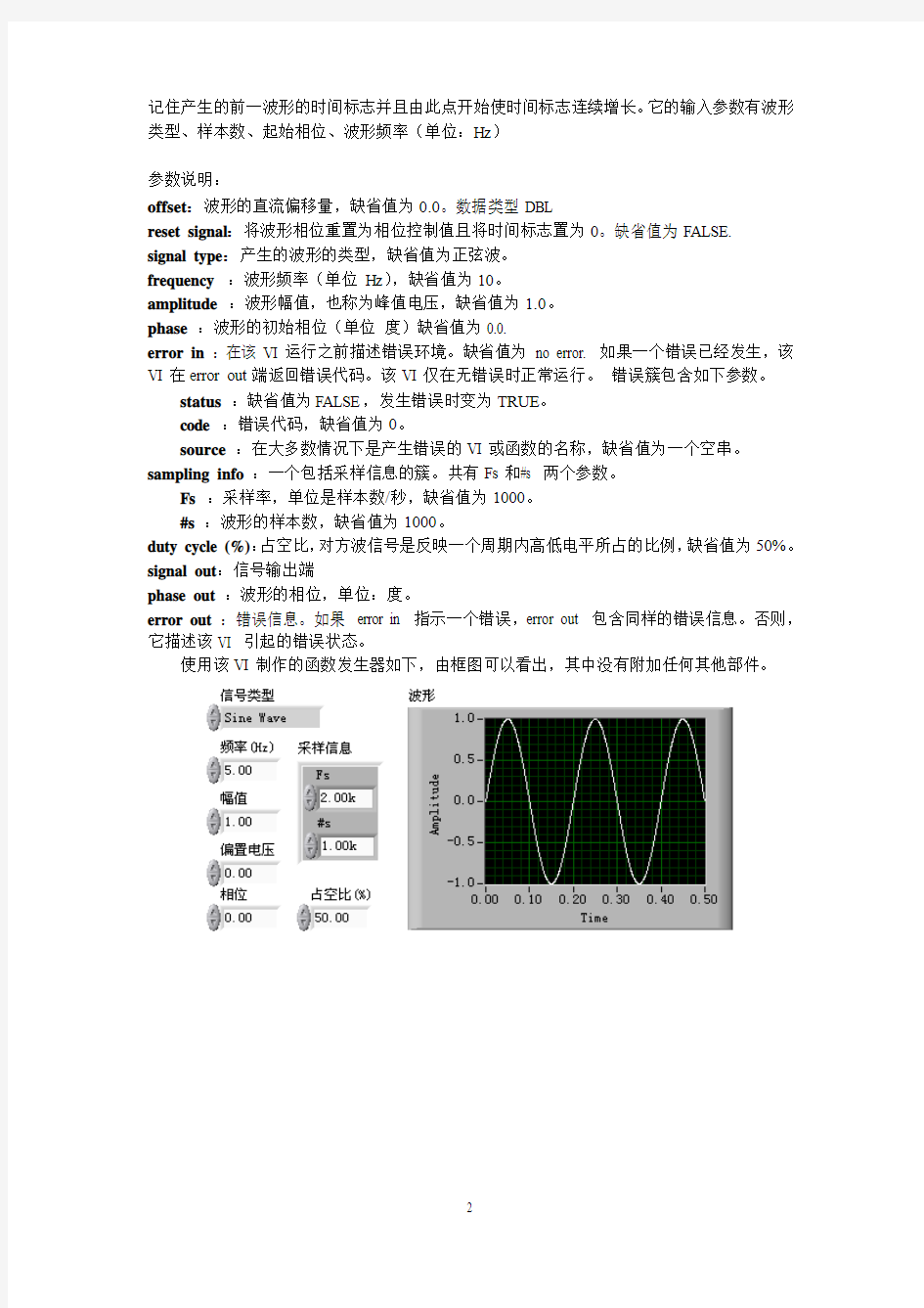 第七章 labview信号分析与处理