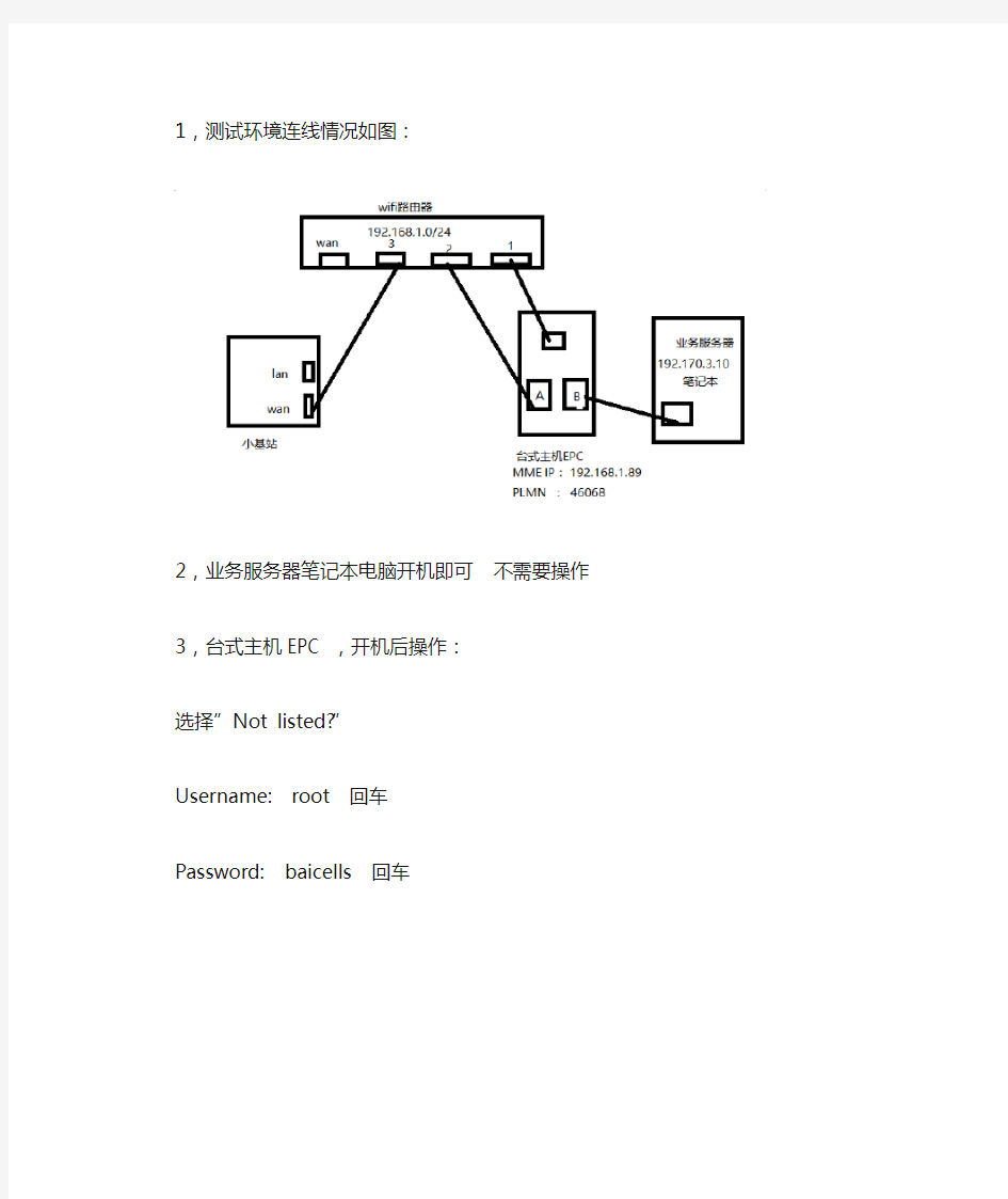 生产线测试环境手册