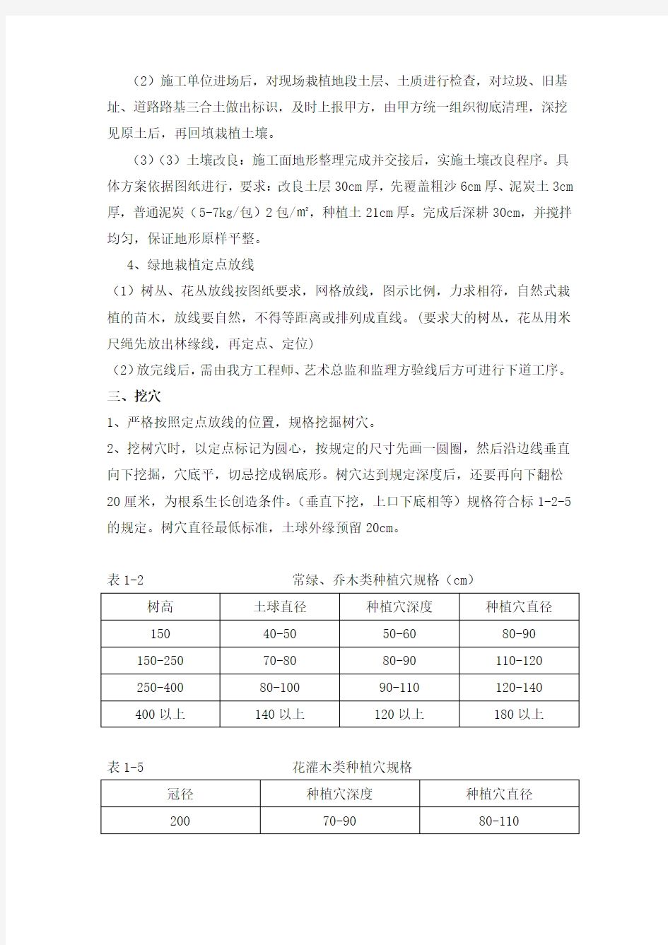 绿化工程反季节施工方案