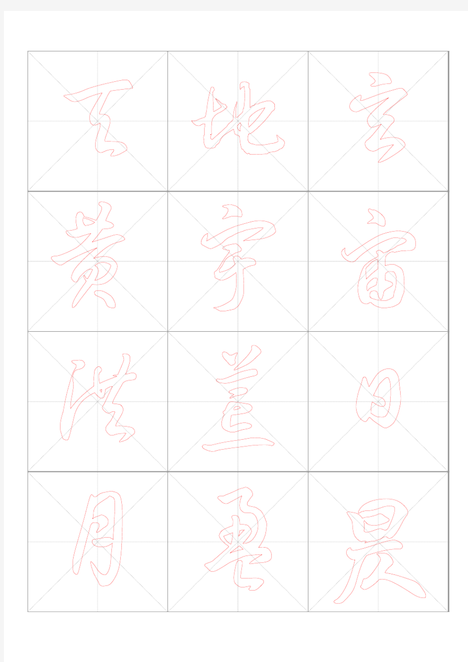 千字文字帖全集之六(草书篇)