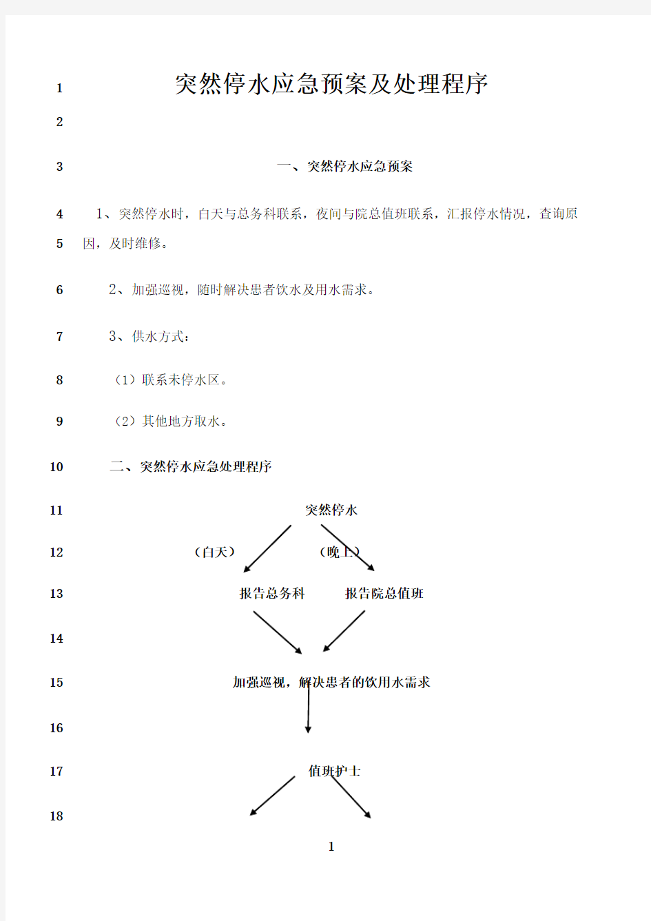 最新各种应急预案及处理流程