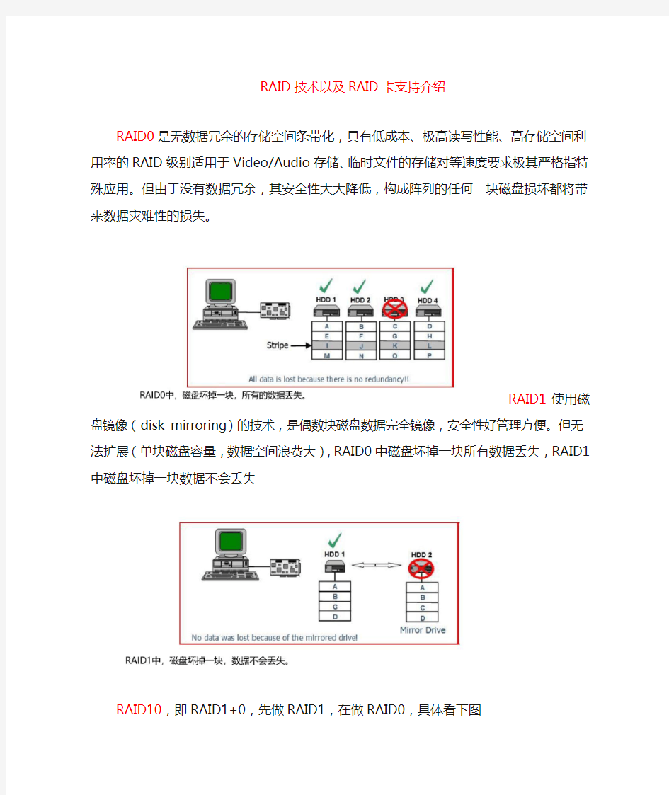 RAID技术以及RAID卡简介