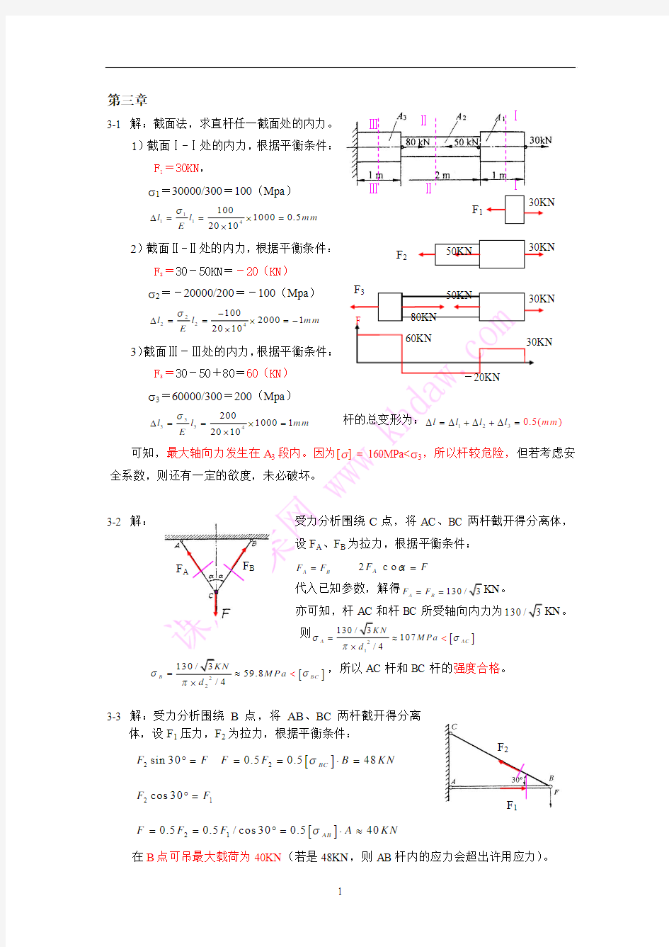 精密机械设计基础第3章习题答案