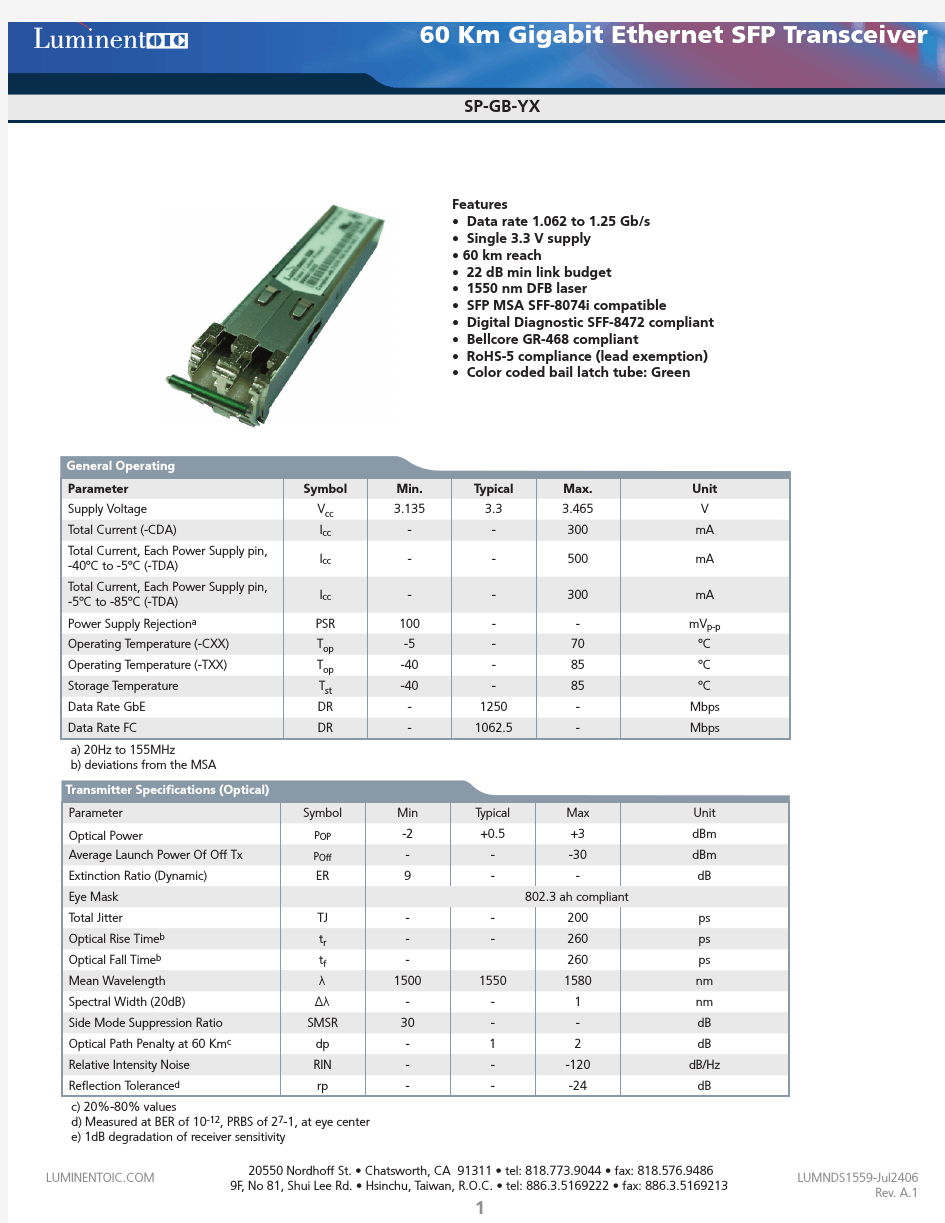 SP-GB-YX-CNA中文资料