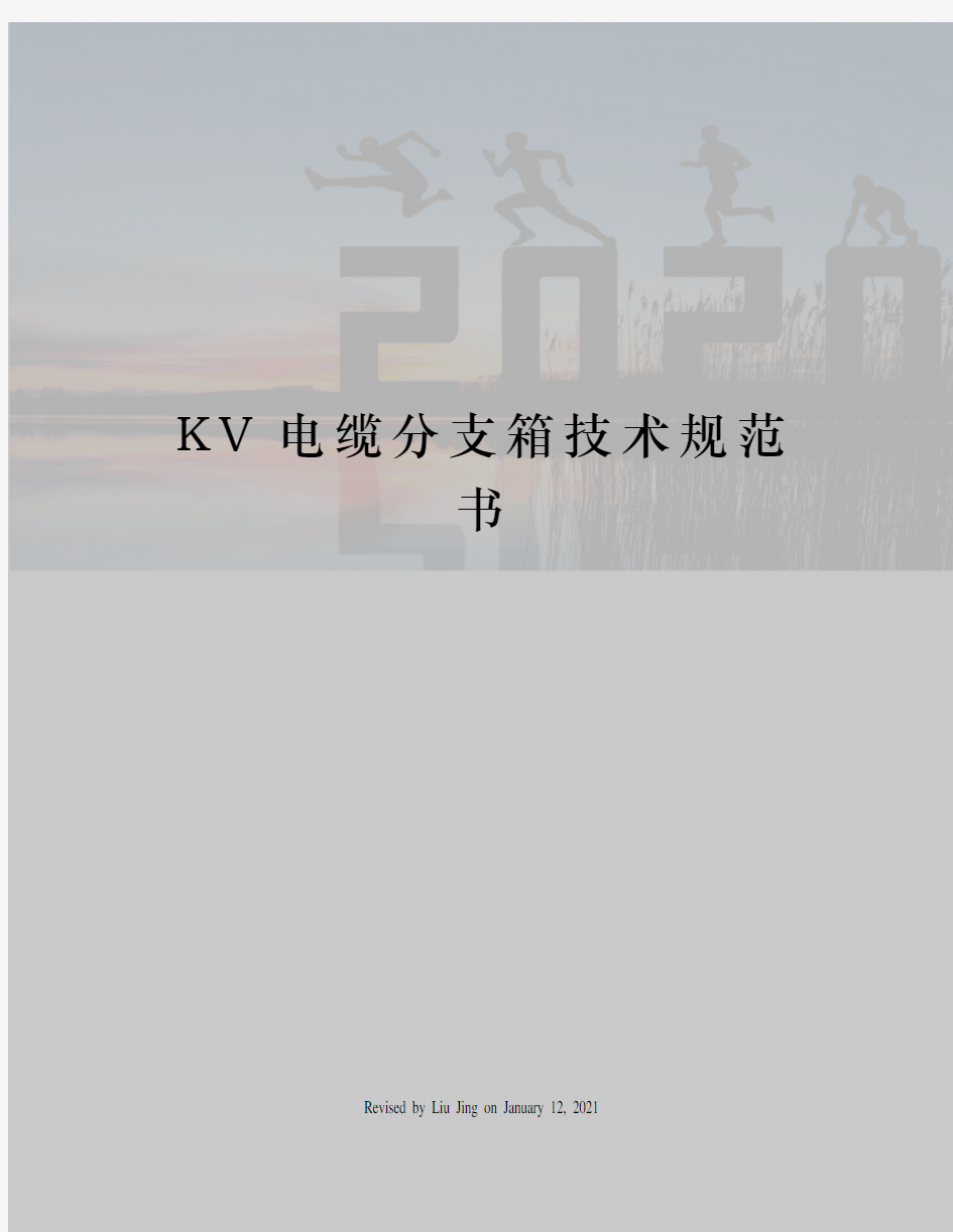 KV电缆分支箱技术规范书