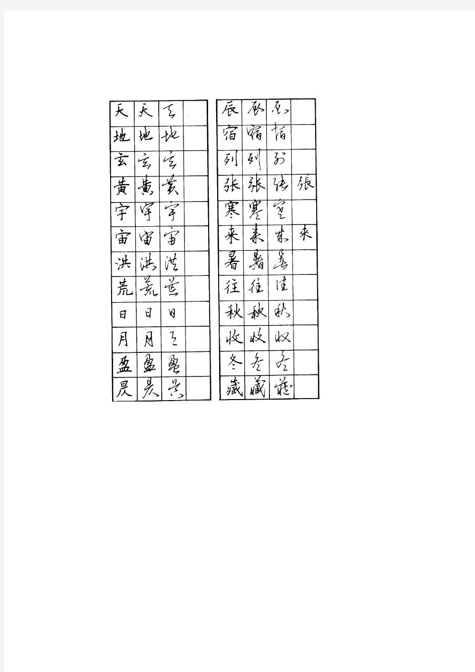 刘大卫千字楷行草钢笔字帖