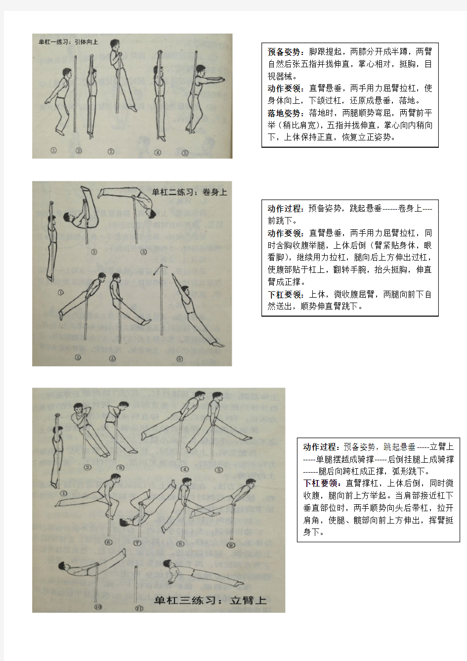 武警消防部队单双杠1-5练习