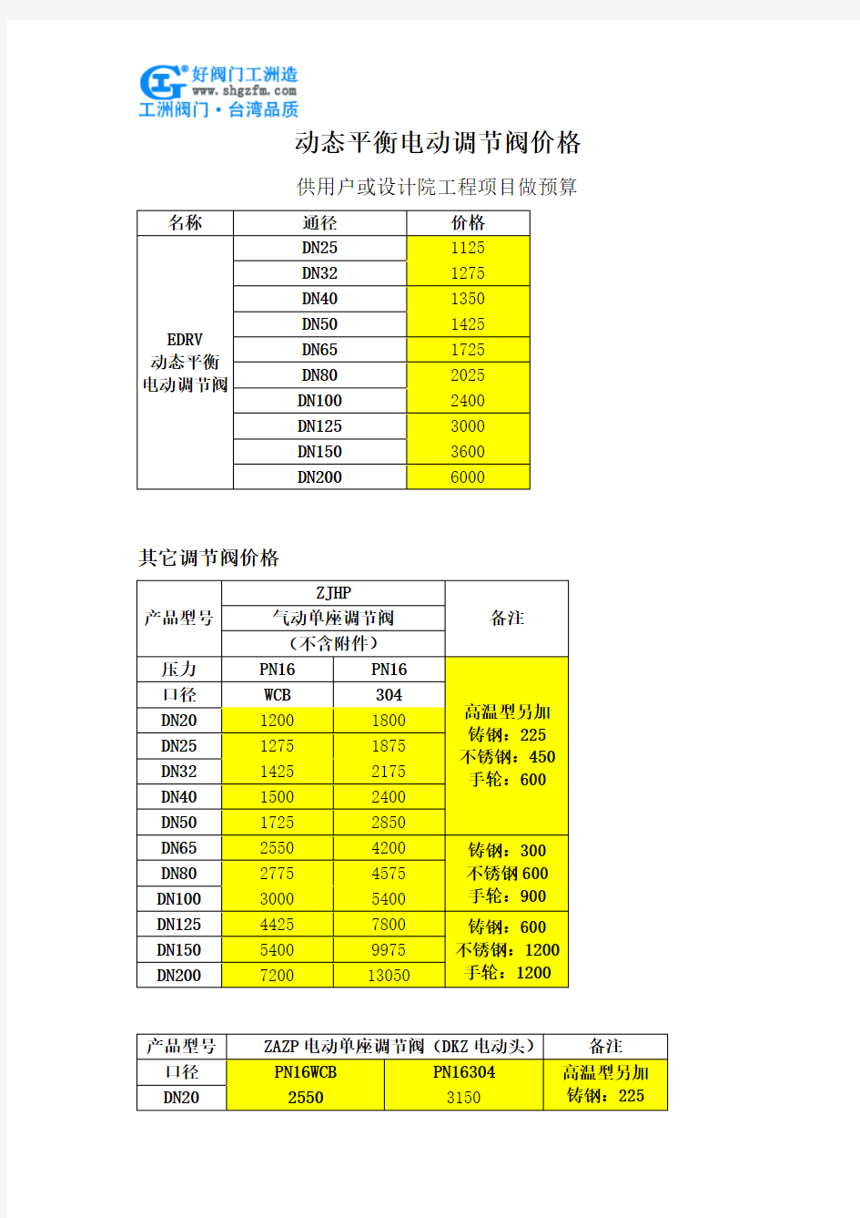 动态平衡电动调节阀价格