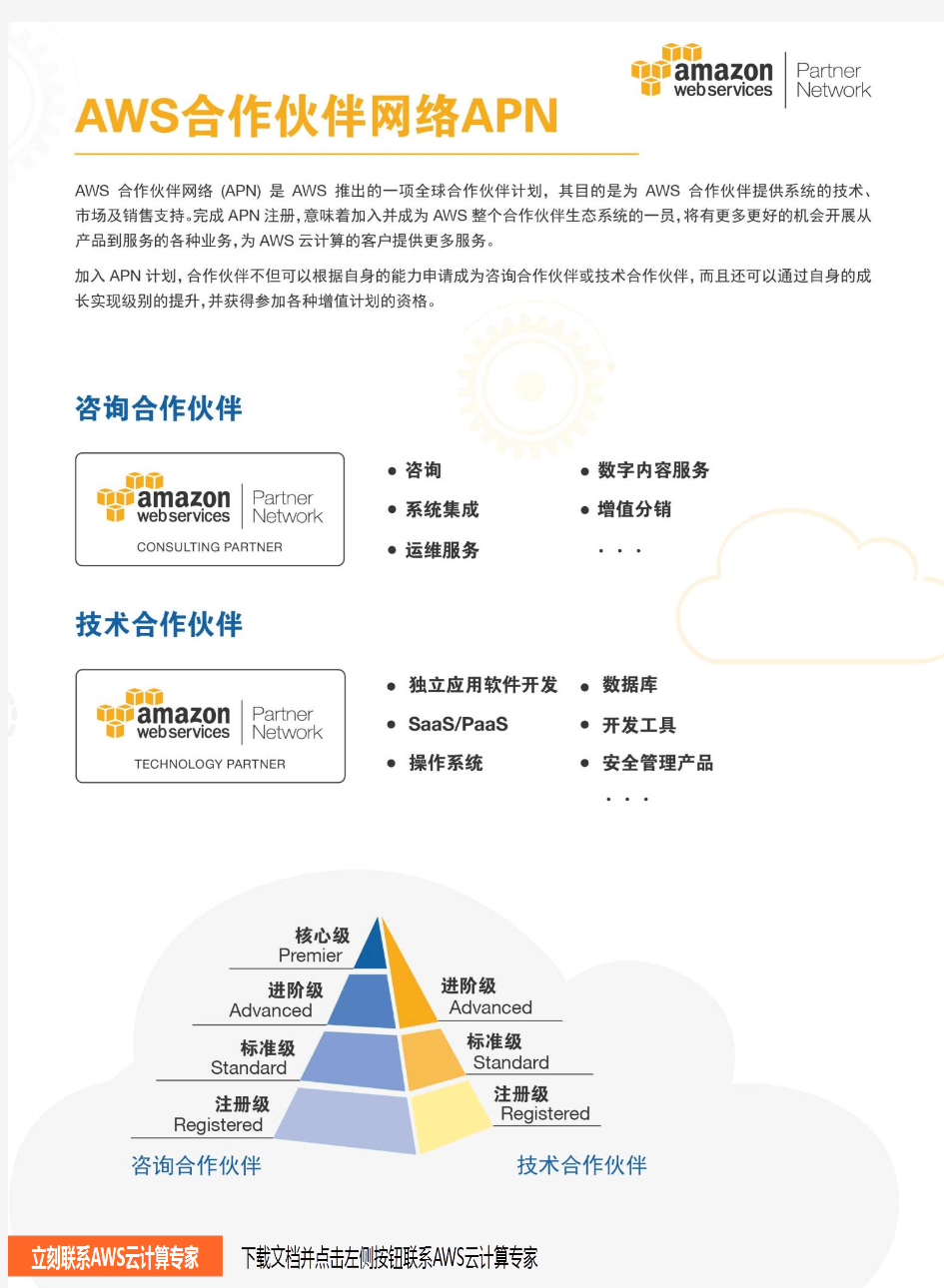 亚马逊AWS合作伙伴网络APN介绍