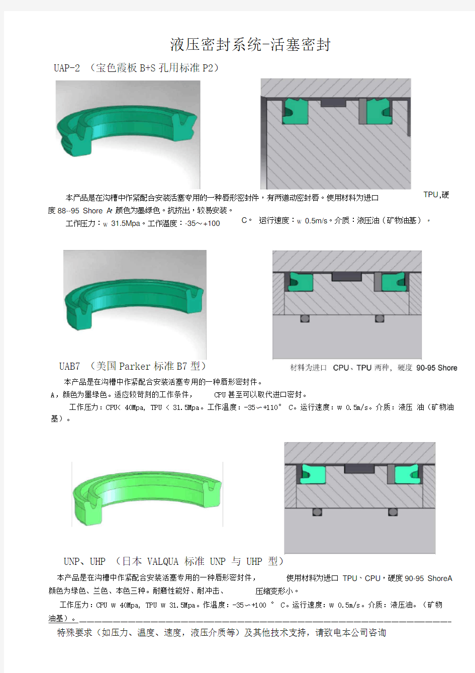 国际标准密封