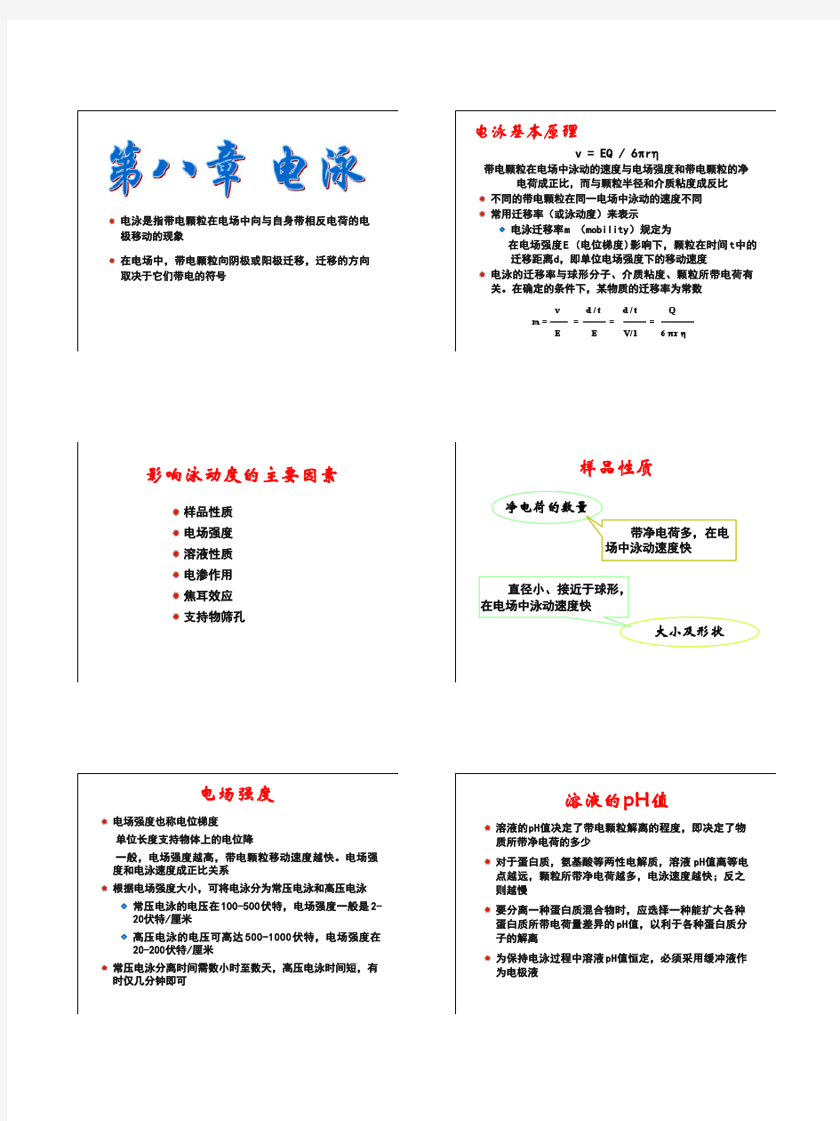 8第八章 电泳技术