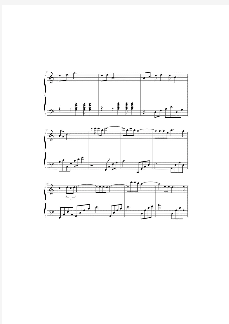 上海滩-钢琴谱-五线谱-独奏版+简易版-双版本-5P
