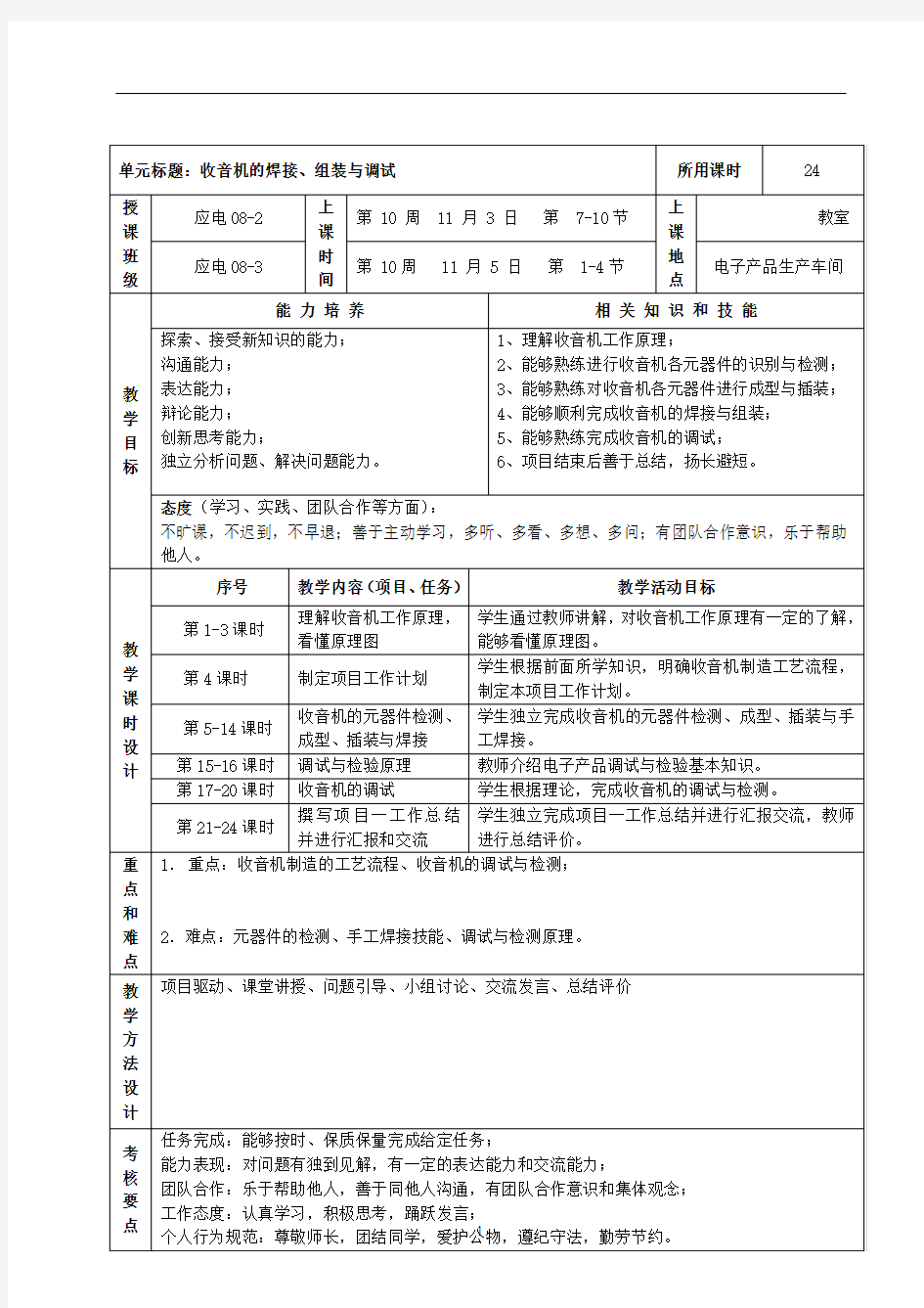 收音机的焊接、组装与调试