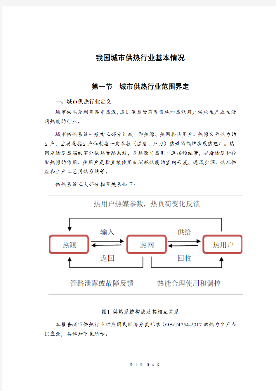 我国城市供热行业基本情况