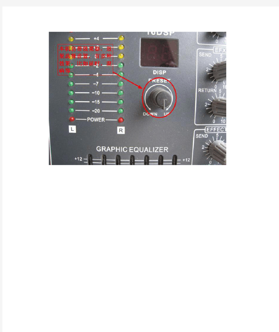 PMX-802R 调音台基本功能及入门使用