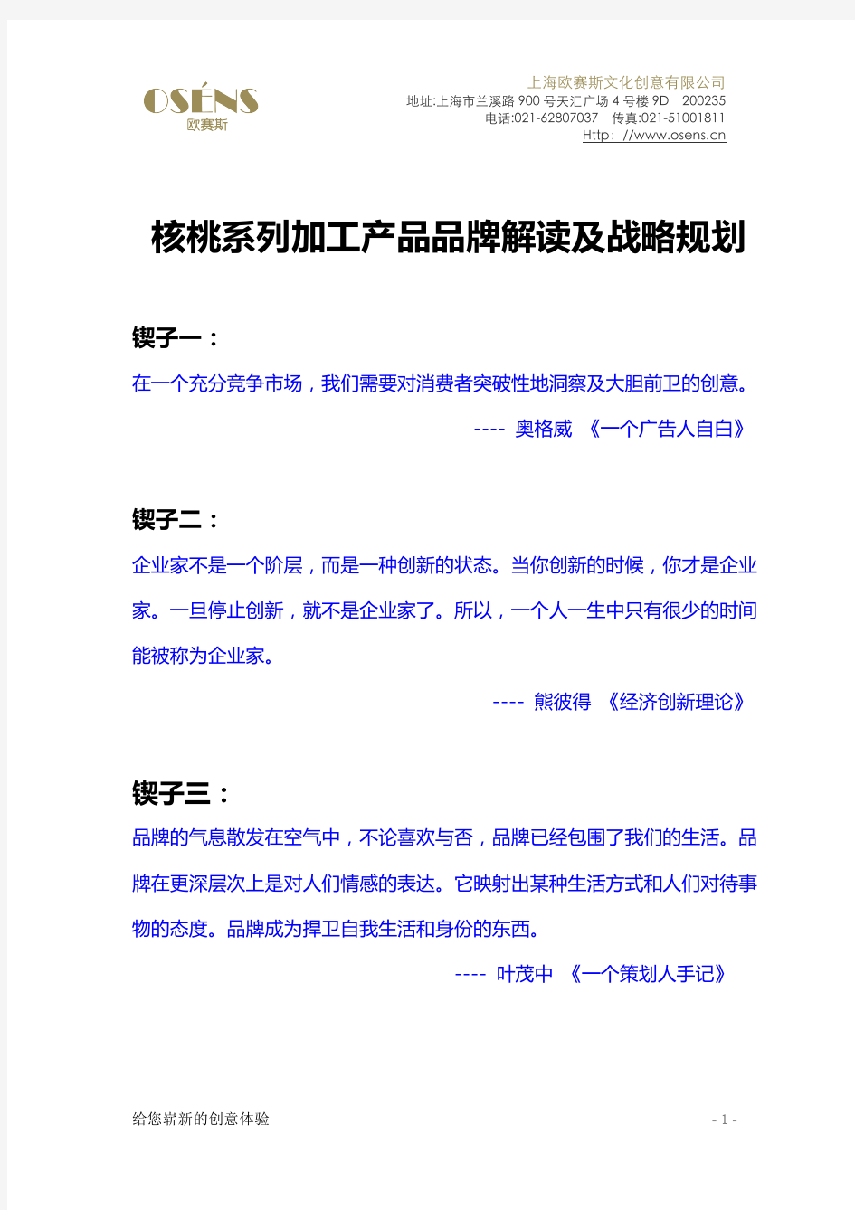 一个经典的品牌全案策划案例应该怎么做