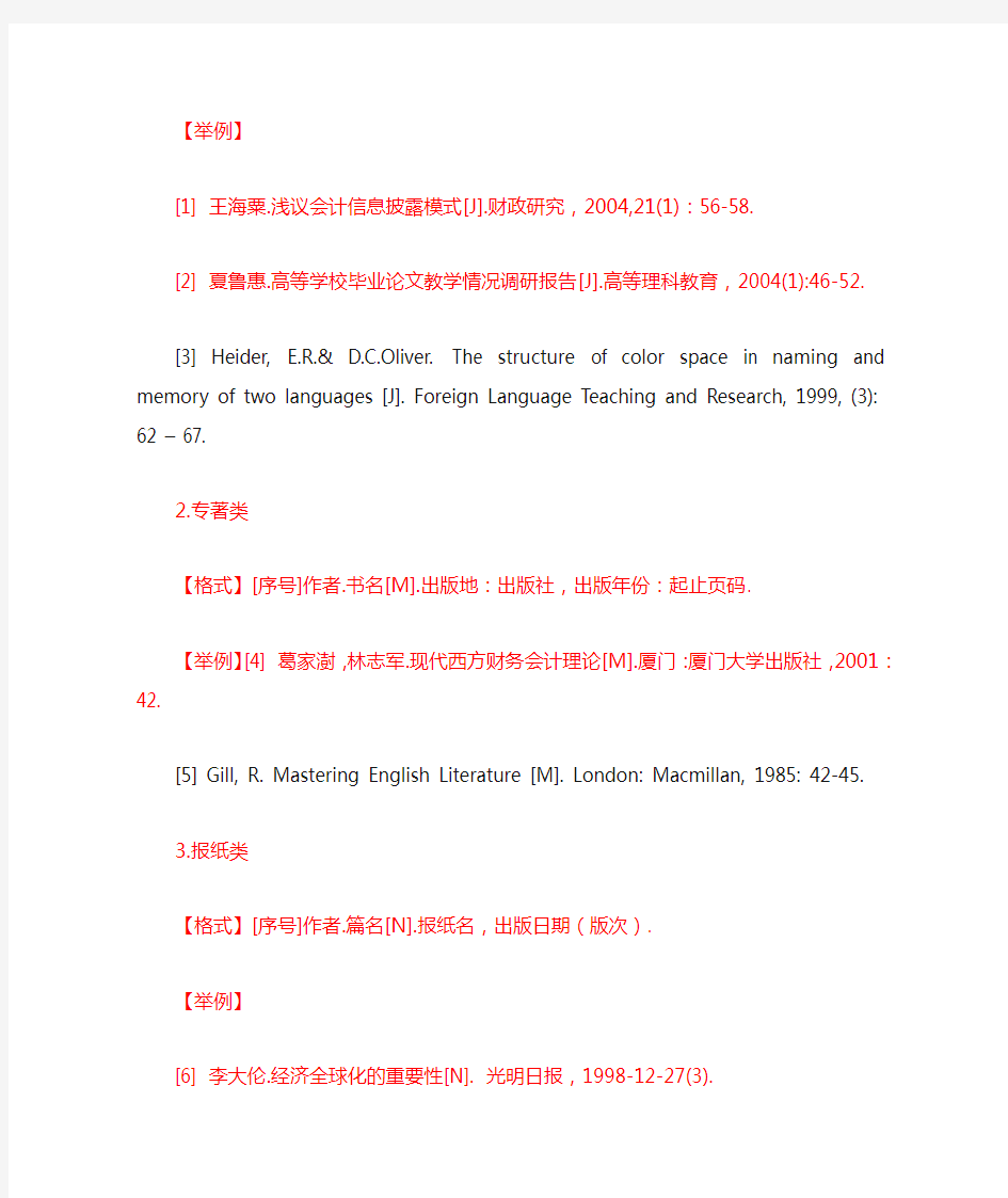 标准的参考文献格式(1)