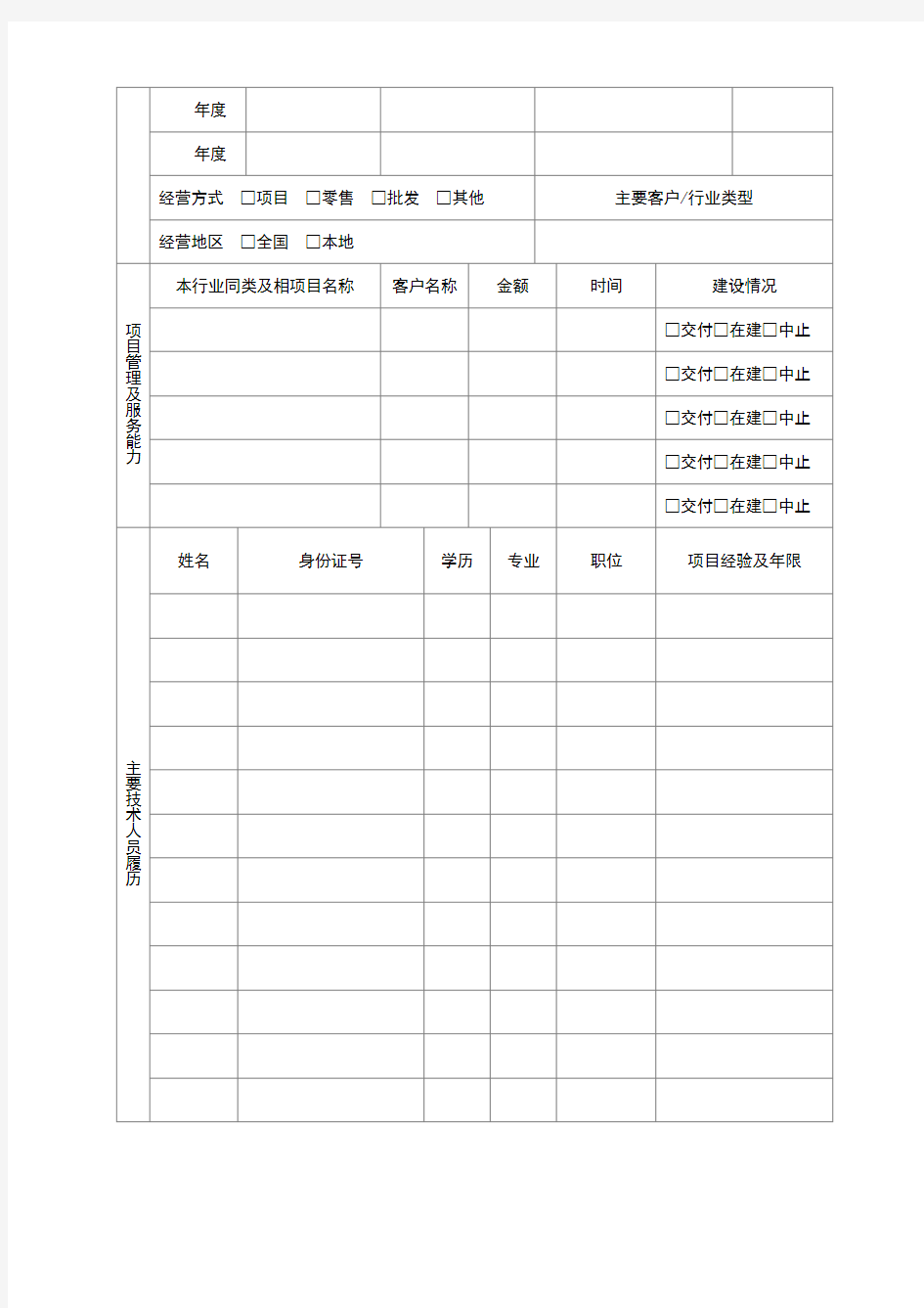 合作伙伴加盟申请表