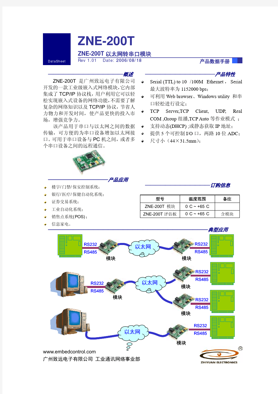 以太网转串口模块