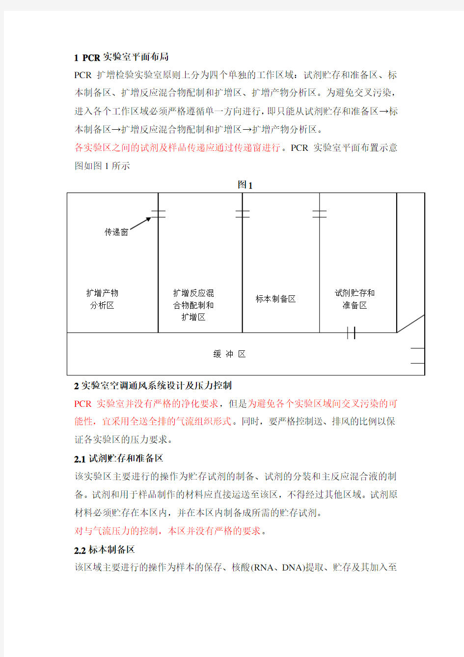 PCR实验室设计