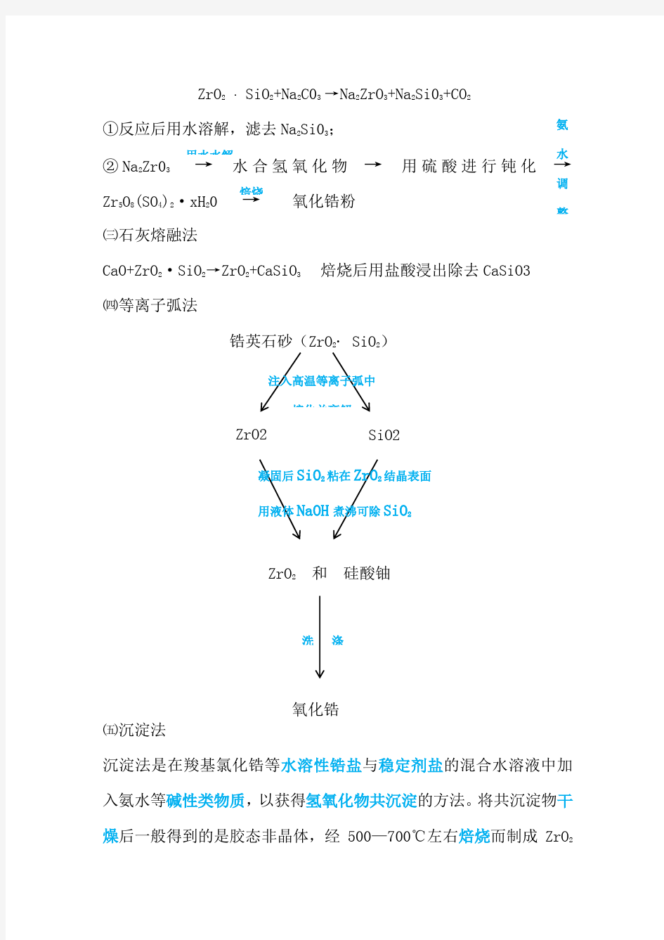 氧化锆陶瓷的制备工艺