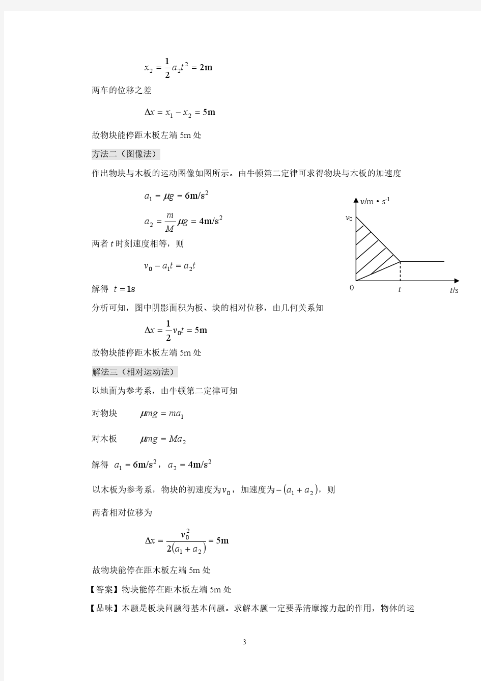 2018年高三物理一轮专题复习：板块专题(PDF版)