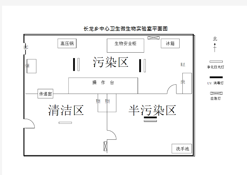 二级微生物实验室平面图(可编辑修改word版)