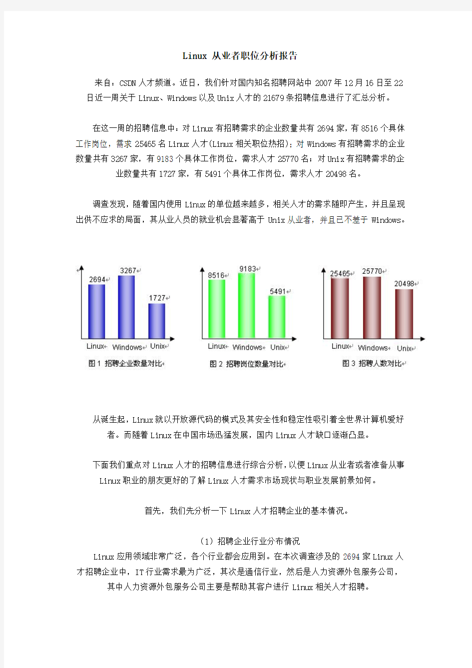 从业者职位分析报告