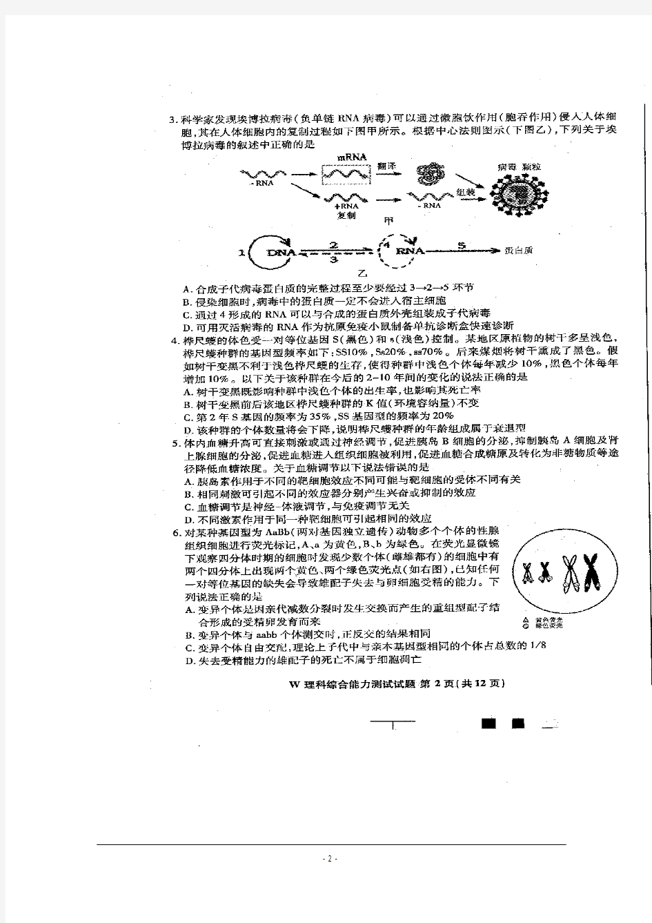 2017-2018届安徽省江南十校高三3月联考理科综合试题及答案