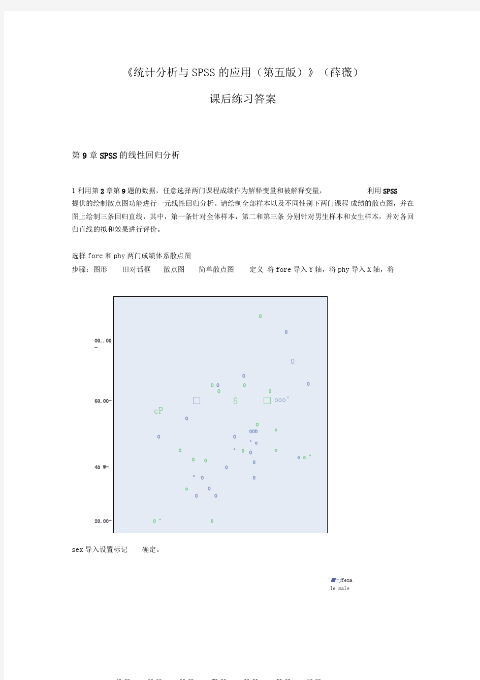 《统计分析与SPSS应用(第五版)》课后练习答案(第9章)