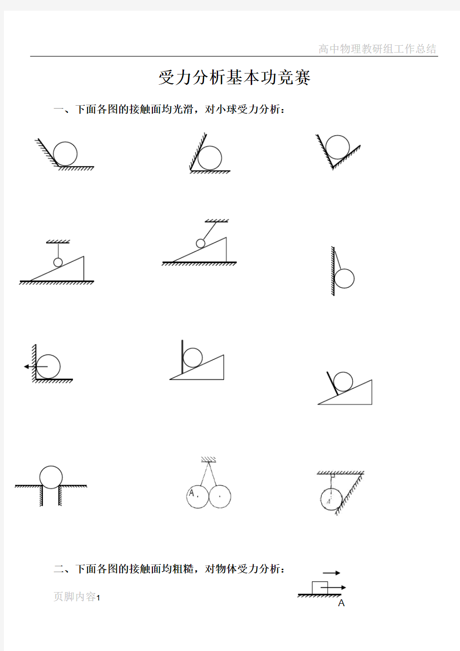 物理最全受力分析图组