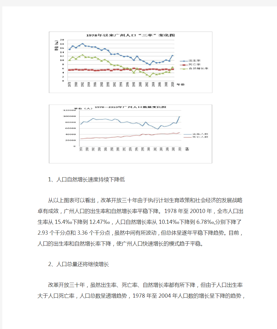 广州人口分析